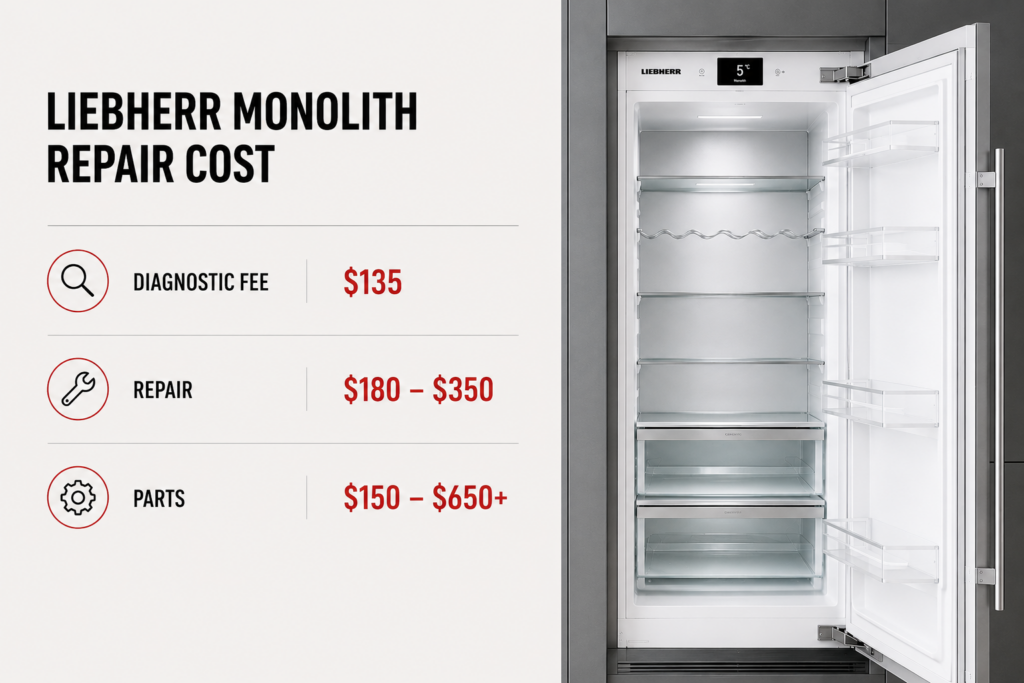 liebherr monolith repair cost