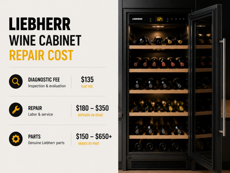 liebherr wine cabinet repair cost
