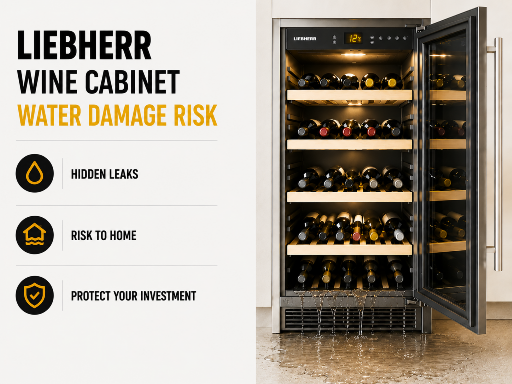 liebherr wine cabinet water damage risk
