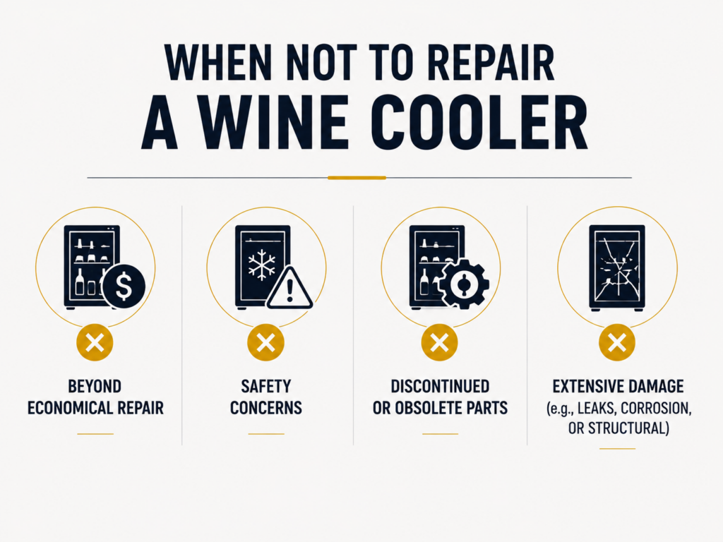 when not to repair a wine cooler