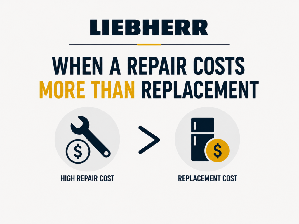 when liebherr repair costs more than replacement